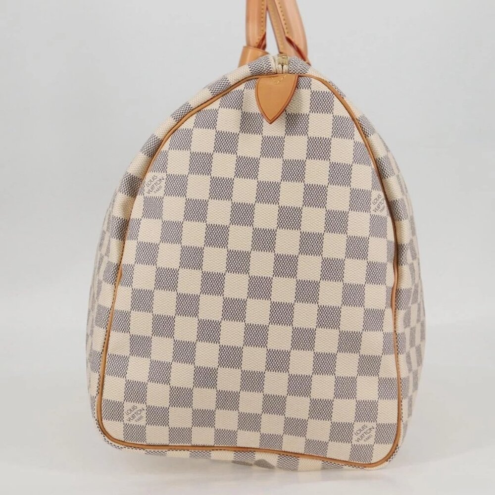LOUIS VUITTON Damier Azur Keepall 50 Boston Bag N41430 LV Auth yk18884V - Picture 6 of 16